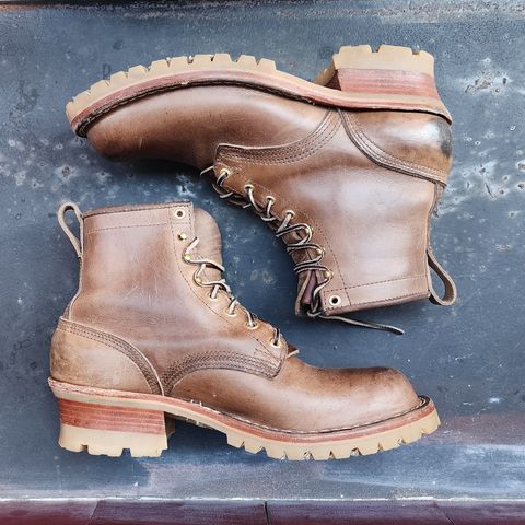 Nicks Urban Logger in Horween Natural Chromexcel