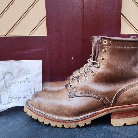 Nicks Urban Logger in Horween Natural Chromexcel