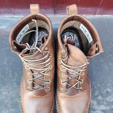 Nicks Urban Logger in Horween Natural Chromexcel