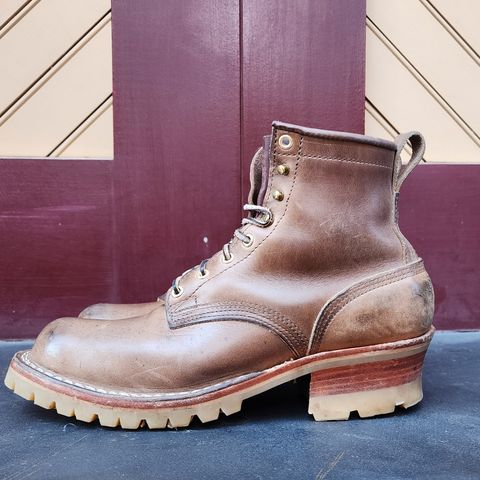 Nicks Urban Logger in Horween Natural Chromexcel