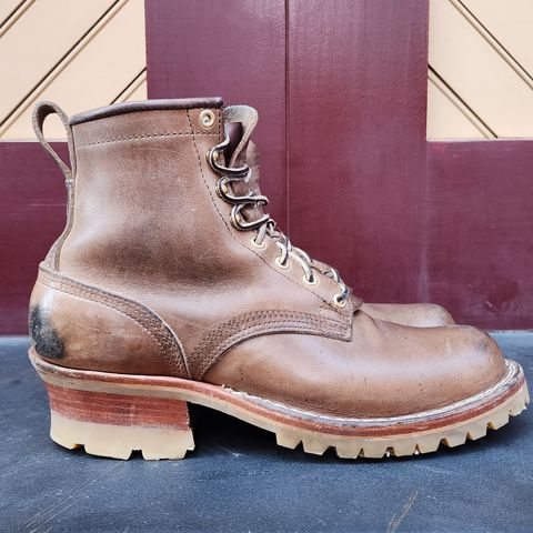 Nicks Urban Logger in Horween Natural Chromexcel