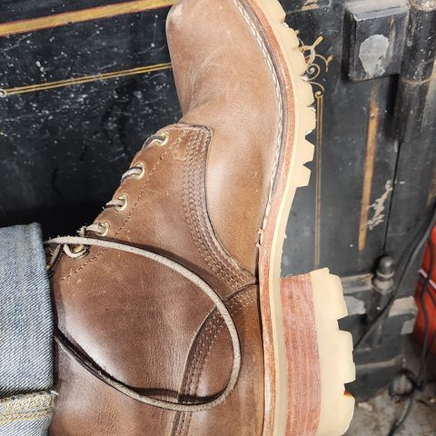 Nicks Urban Logger in Horween Natural Chromexcel