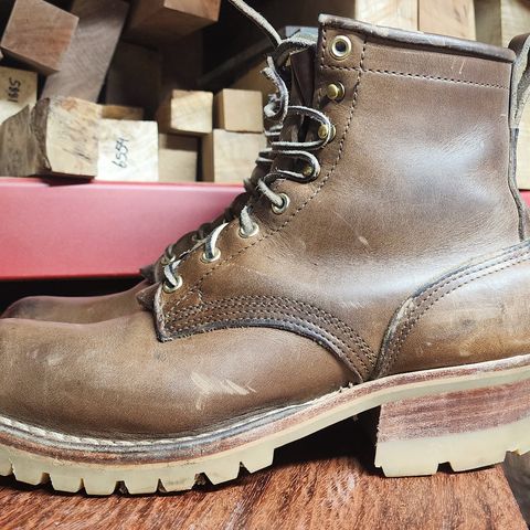 Nicks Urban Logger in Horween Natural Chromexcel