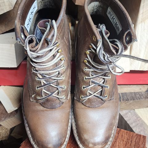 Nicks Urban Logger in Horween Natural Chromexcel