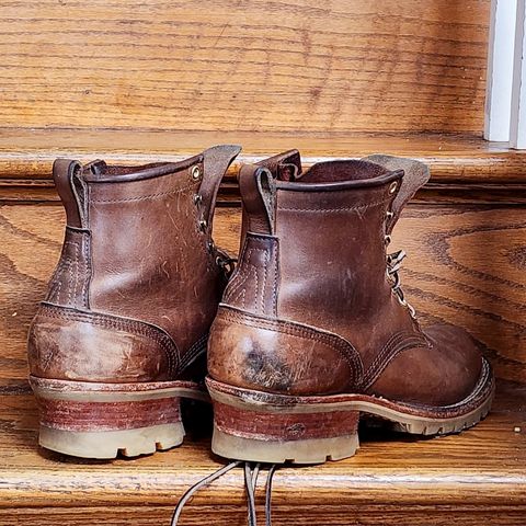 Nicks Urban Logger in Horween Natural Chromexcel