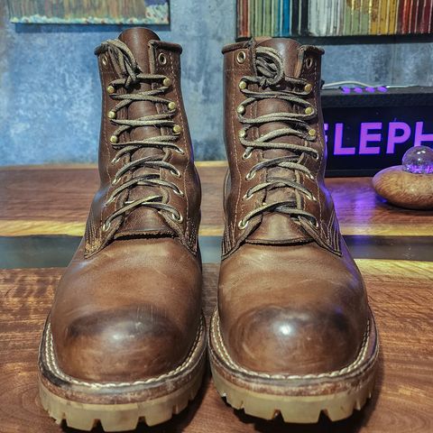 Nicks Urban Logger in Horween Natural Chromexcel