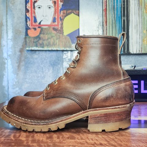 Nicks Urban Logger in Horween Natural Chromexcel
