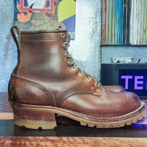 Nicks Urban Logger in Horween Natural Chromexcel