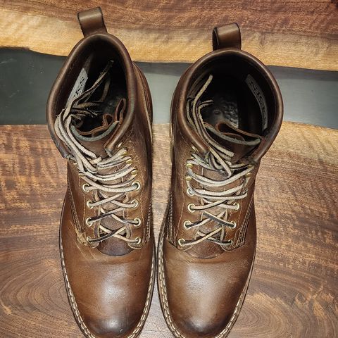 Nicks Urban Logger in Horween Natural Chromexcel