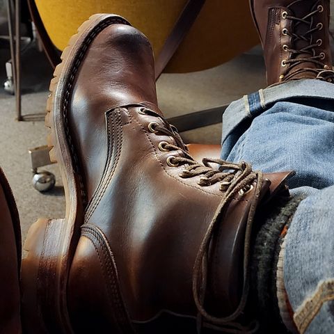Nicks Urban Logger in Horween Natural Chromexcel