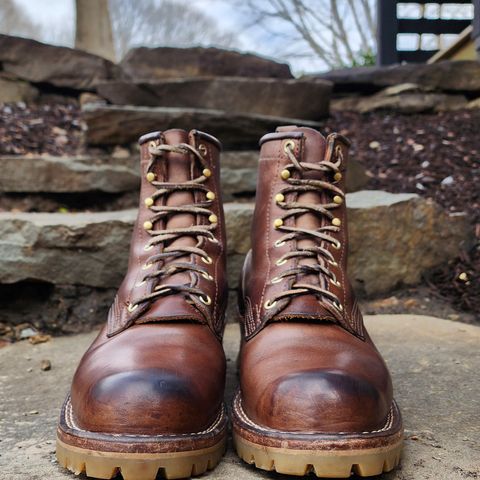 Nicks Urban Logger in Horween Natural Chromexcel