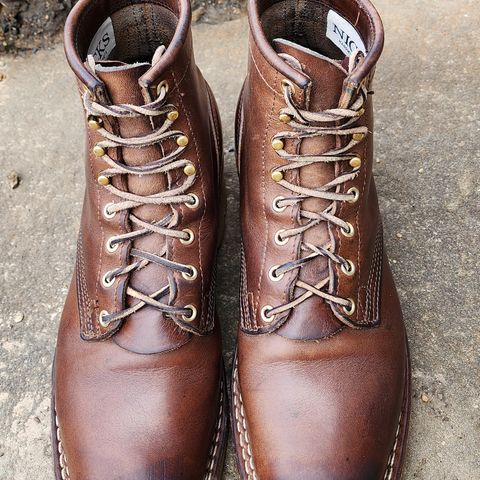Nicks Urban Logger in Horween Natural Chromexcel