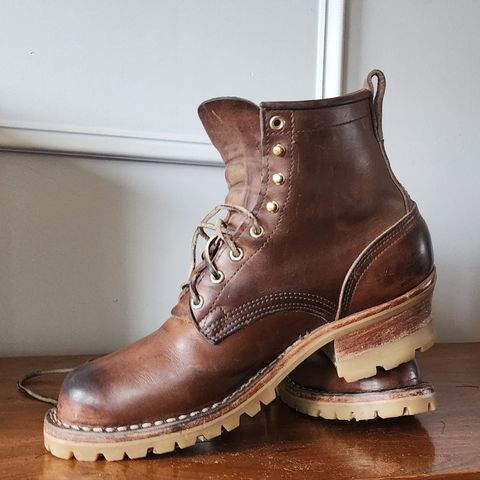 Nicks Urban Logger in Horween Natural Chromexcel