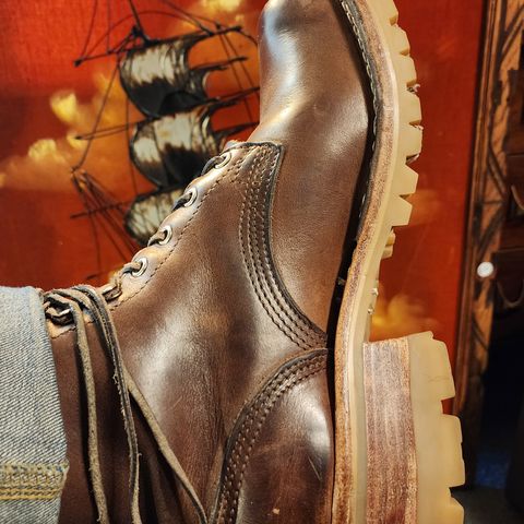 Nicks Urban Logger in Horween Natural Chromexcel