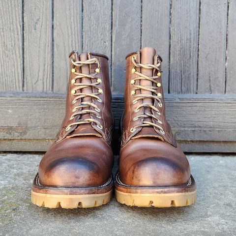 Nicks Urban Logger in Horween Natural Chromexcel