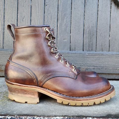 Nicks Urban Logger in Horween Natural Chromexcel