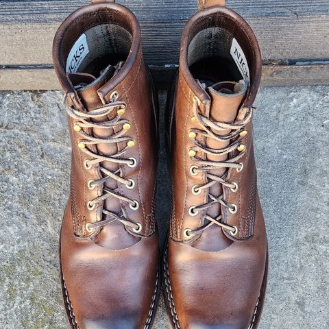 Nicks Urban Logger in Horween Natural Chromexcel