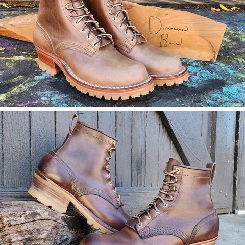 Nicks Urban Logger in Horween Natural Chromexcel