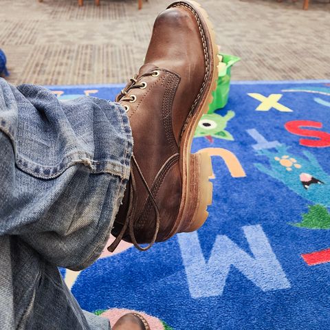 Nicks Urban Logger in Horween Natural Chromexcel