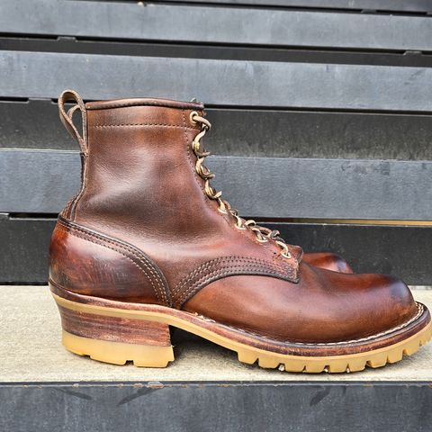 Nicks Urban Logger in Horween Natural Chromexcel
