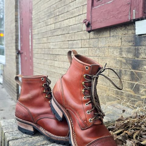Nicks Wickett and Craig Toe Cap - Double Stuffed - MTO in Wickett & Craig Natural Double Stuffed