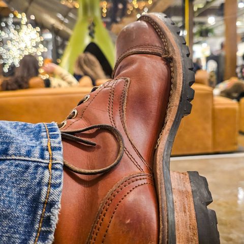 Nicks Wickett and Craig Toe Cap - Double Stuffed - MTO in Wickett & Craig Natural Double Stuffed