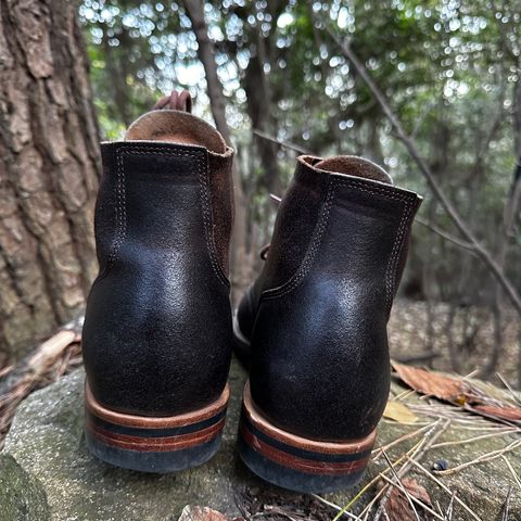 XBXS Derby Boots in Horween Dark Brown Waxed Flesh