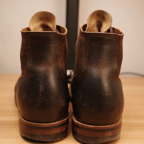 XBXS Derby Boots in Horween Dark Brown Waxed Flesh
