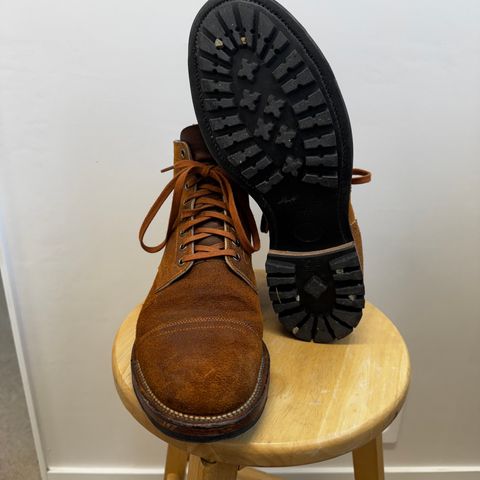 Viberg Service Boot PCT in Horween Golden Brown Predator Roughout