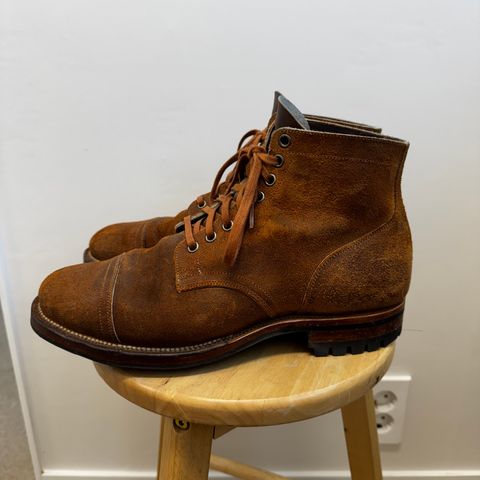 Viberg Service Boot PCT in Horween Golden Brown Predator Roughout