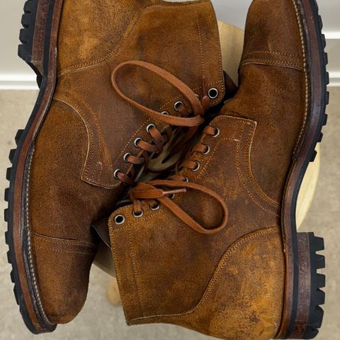 Viberg Service Boot PCT in Horween Golden Brown Predator Roughout