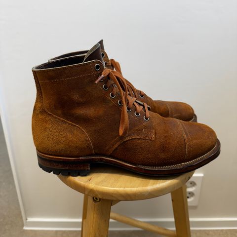 Viberg Service Boot PCT in Horween Golden Brown Predator Roughout