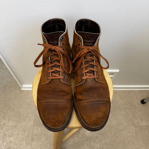 Viberg Service Boot PCT in Horween Golden Brown Predator Roughout