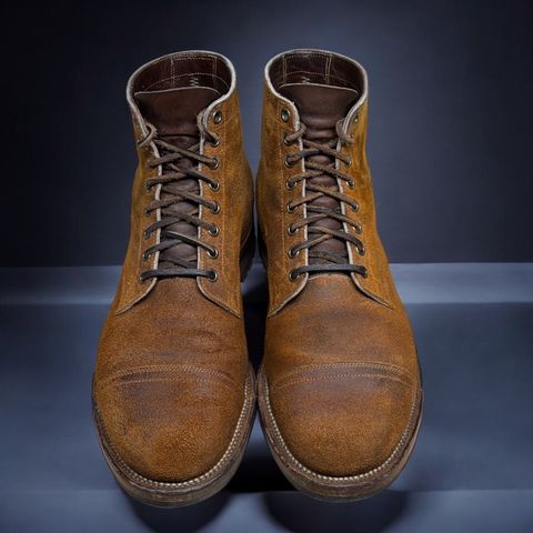 View photo of Viberg Service Boot PCT in Horween Golden Brown Predator Roughout