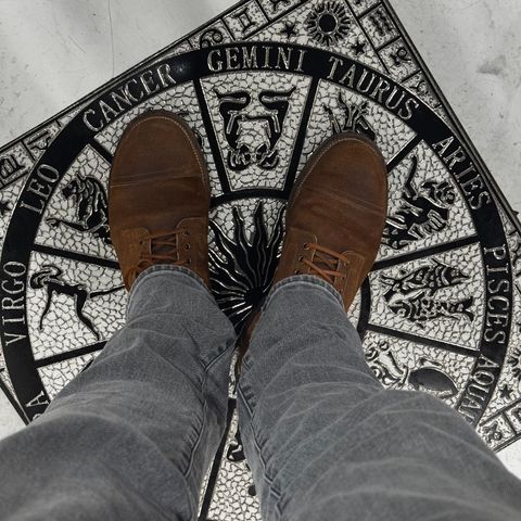 Viberg Service Boot PCT in Horween Golden Brown Predator Roughout