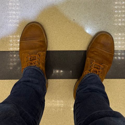 Viberg Service Boot PCT in Horween Golden Brown Predator Roughout