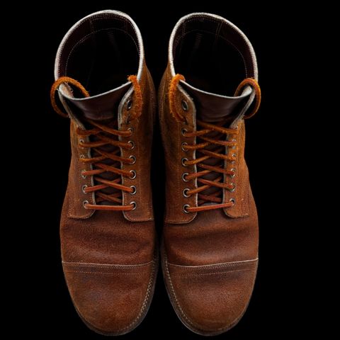 Viberg Service Boot PCT in Horween Golden Brown Predator Roughout