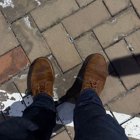 Viberg Service Boot PCT in Horween Golden Brown Predator Roughout