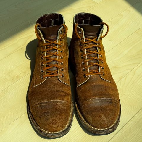 Viberg Service Boot PCT in Horween Golden Brown Predator Roughout
