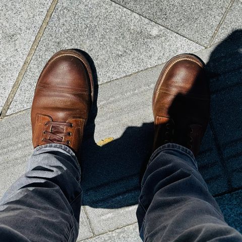 Viberg Service Boot PCT in Horween Golden Brown Predator Roughout