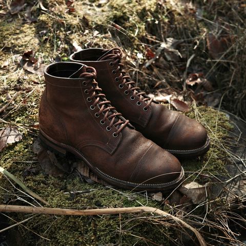 Viberg Service Boot PCT in Horween Golden Brown Predator Roughout