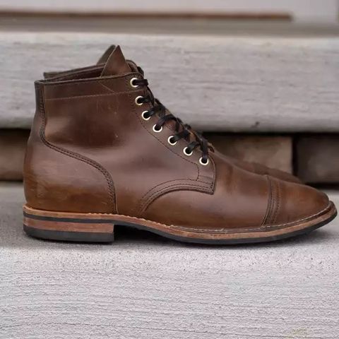Viberg Service Boot PCT in Horween Natural Chromexcel