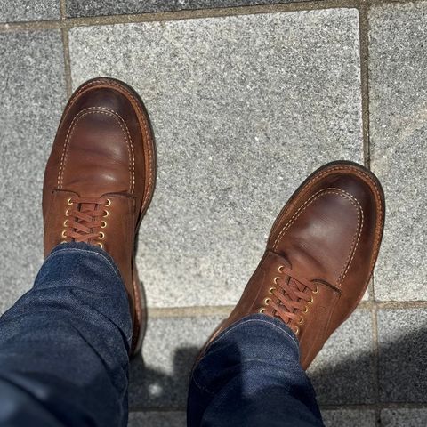 Alden Indy Boot in Horween Tobacco Smooth Chamois