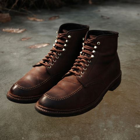 Alden Indy Boot in Horween Tobacco Smooth Chamois