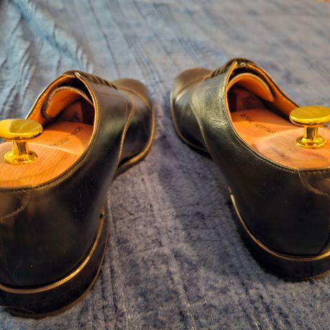 Meermin Cap Toe Oxford in Du Puy Black Box Calf