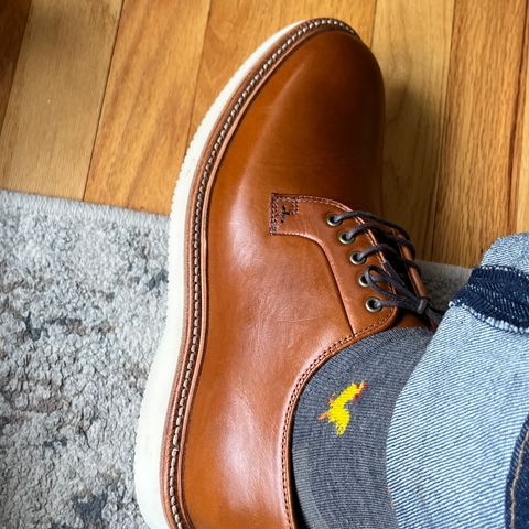 Grant Stone Plain Toe Blucher in Badalassi Carlo Saddle Tan Minerva
