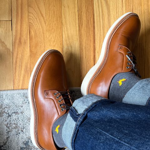 Grant Stone Plain Toe Blucher in Badalassi Carlo Saddle Tan Minerva