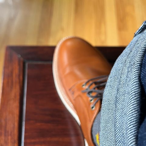 Grant Stone Plain Toe Blucher in Badalassi Carlo Saddle Tan Minerva