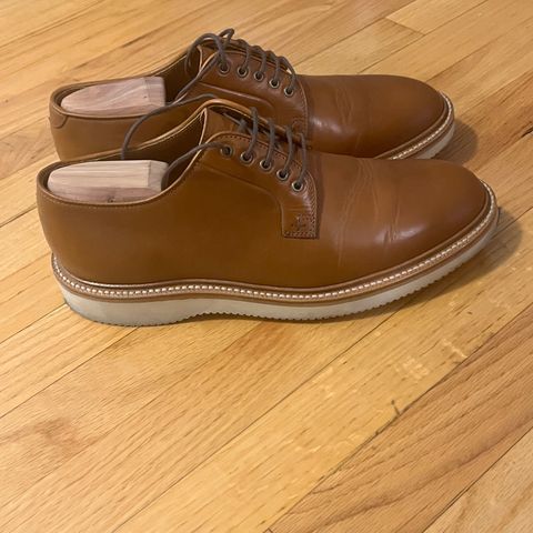 Grant Stone Plain Toe Blucher in Badalassi Carlo Saddle Tan Minerva