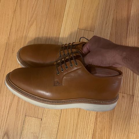 Grant Stone Plain Toe Blucher in Badalassi Carlo Saddle Tan Minerva